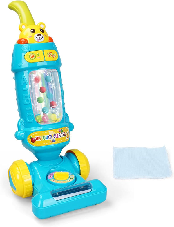 FS Kids Vacuum Cleaner Toy for Toddlers with Lights & Sounds, Pretend Play Housekeeping Toys for Ages 2-4