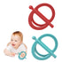 CFTONE Baby Teething Toy, Nipple-Shaped with Easy-Hold Handle, Anti-Choking Design for Teething Relief,