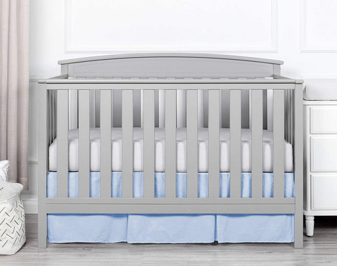 Linens Limited 100% 800 Count (28" 52") 14" Box Pleated Crib Bed Skirt Premium Cotton Thread Nursery Crib Toddler