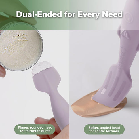 haakaa Baby Diaper Cream Spatula, NoMess Dual-Ended Silicone Diaper Rash Cream Applicator with Hygienic Case, Butt