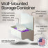 1 Pack Storage Theory Bathroom Wipes Holder Dispenser with Shelf Restroom Organizer & Wipe Holder for Bathroom Tool