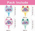 Terasilian 24Pcs Cat Theme Cupcake Toppers Cartoon Cat Dollhouse Party Decorations Cartoon Cupcake Toppers for Birthday