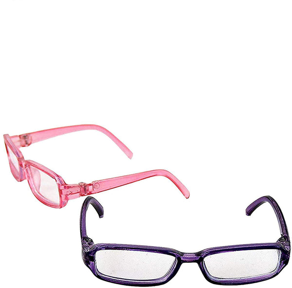 American Fashion World Doll Pink and Purple Glasses for 18-Inch Dolls | Trendy Design & Perfect Fit