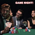 Gamie Poker Set in Aluminum Case, Casino Kit with 300 Chips, 2 Decks of Cards, 5 Dice, Fun Game Night Supplies