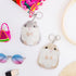 RAYNAG Set of 2 Cute Hamster Plush Keychains Stuffed Animals Keyring Charm