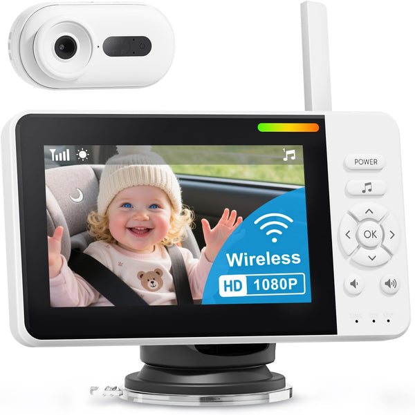 TinyShield Wireless Baby Car Camera for Newborn Essentials with Auto Night Vision, HD