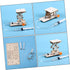 Toyvian 1 Set Hydraulic Lift Model Wood Puzzle Toy for Kids, Mechanical Model Building Kits