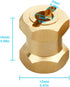 HobbyPark RC Brass Spacers - 12mm Wheel Hex Hubs Extenders for 1/10 RC Crawler