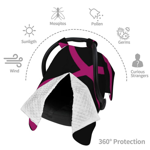Zhbvncp Heartbeat Nurse Baby Car Seat Cover & Breastfeeding Nursing Cover - Breathable Stretch Fabric Multi-Use Nursing