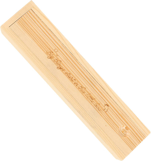 Lidded Wooden Keepsake Box for Pregnancy Test Storage Delicate Announcement Organizer Memory