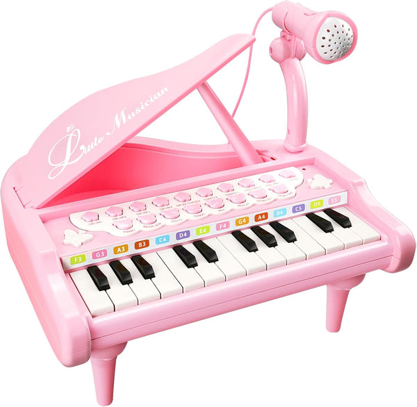 Love&Mini Pink Piano Toys for 1+Years Old Girls First Birthday Gifts Toddler