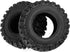 RC 1.2in Beadlock Tires 62 * 24mm, Soft Sticky Rubber Tires for 1/18 Trx4m, 1/24 SCX24 FCX24, 4PCS (Style B)