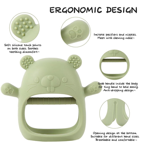 Baby Teethers 0-6 Months, BPA Free Chewing Toys, Easy-to-Grasp Shapes for Sensory Exploration and Itching Relief
