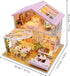 1:24 GuDoQi DIY Miniature Dollhouse Kit, Tiny House kit with Furniture and Music, Miniature House Kit Scale, Great