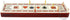 3 Track Continuous Cribbage Board in Maple Wood/Bloodwood - 12.5 Inch Size with Inlaid Card Symbols and Storage Drawer