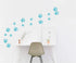 49 Pieces/Set Dog Paws Wall Decals, Vinyl Pawprints Sticker Animal Footprint Wall Art for Kids Nursery Decor