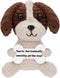 HOMQYTE Inspirational Gift - Positive Crochet Dog Animals with Affirmation Card Handmade Crochet