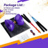 Pro Diabolo Yoyo Triple Bearing Chinese Yoyo, 5” Purple Diabolo Toy for Kids and Adults, Includes 2 Carbon Sticks & Bag