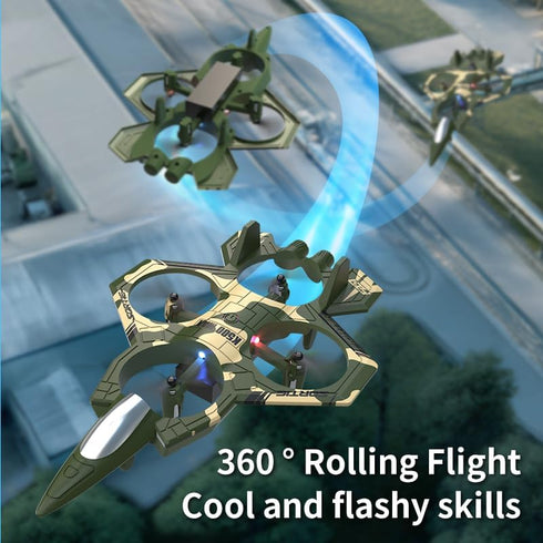 Weavixol 8-12, 2026 360 Beginner Drones for Kids Remote Control Airplanes RC Planes for Kid, RC Airplane Fighter Jet