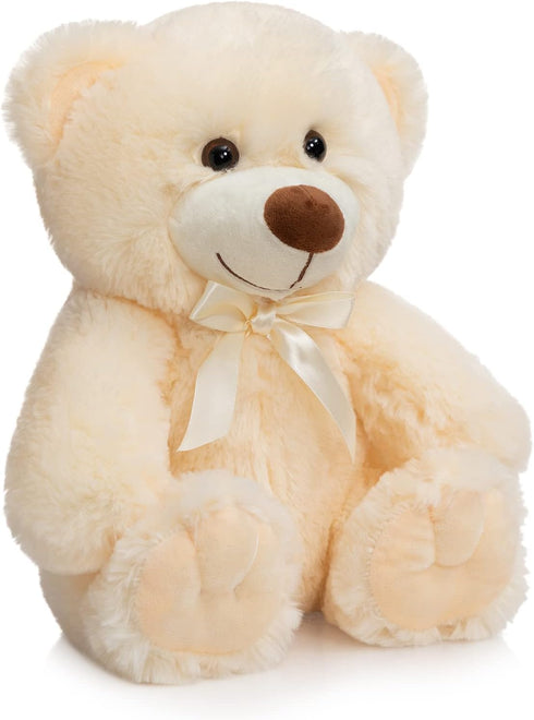 Super Color Teddy Bear Stuffed Animal - Plush Toy for Children, Girlfriend, Family, 14 Inch Beige