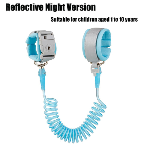 PandaEar Toddler Safety Wrist Link - Blue Child Harness Leash