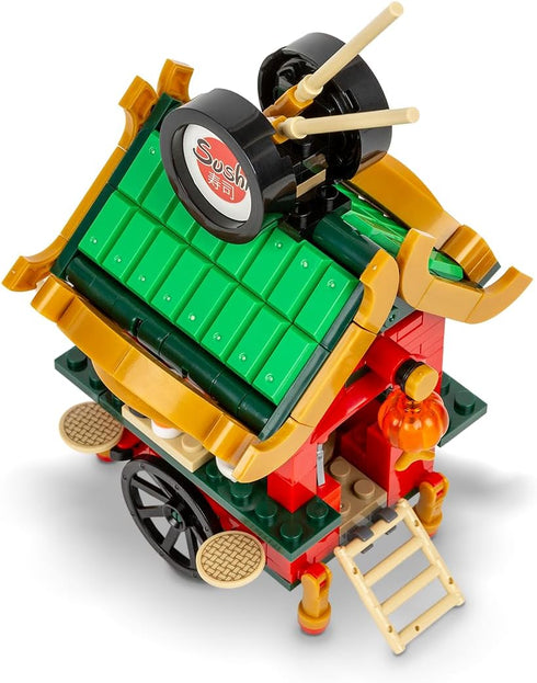 Brick Loot Exclusive Sushi Cart Bar - Custom Designed Model Compatible with Major Block Brands for Creative Building Set