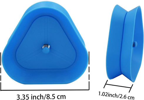 Yuanhe Triangle Shaped Playing Card Holders - Hands-Free Poker Game Card Holder Trays, Set of 4.