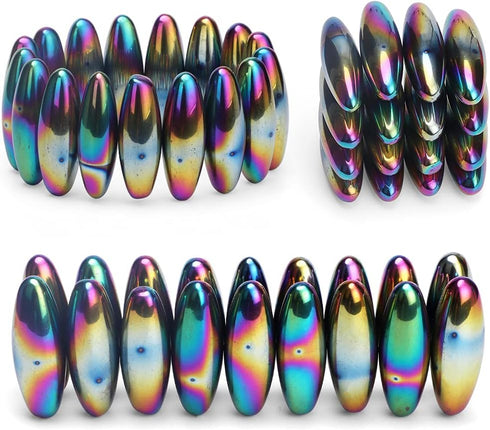 Amarlozn 18PCS Rattle Fidget Magnets Snake Eggs for Adults, Hand Roller Magnetic Oval Toy for Men, Compatible