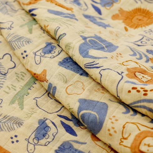 CoolaPeach Girls,3 Pack 43.3X 43.3 inches,Newborn Muslin Swaddle Blankets for Baby Boys and Breathable Soft Receiving