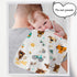 6Pack 20''x10'' 100% 6 norinori Baby Burp Cloths Muslin Washcloths - Muslin Burp Cloths Hanky Large Extra Soft