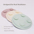 Set (6-Piece) Set (6+ Stainless Steel Baby Feeding Suction Plate & Bowl, Straw Cup, Spoon, Fork & Bib Non-Toxic