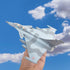Ailejia Diecast Rafale Fighting Falcon Airplane Model Aircraft Army Air Force Toys Die Cast Military Plane Pull Back