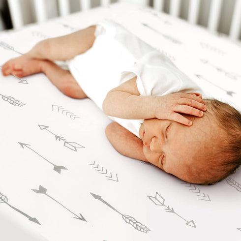 Set 2 Pack, Cozy GRSSDER Stretchy Ultra Soft Jersey Knit Fitted Crib Sheets Crib Sheet Fits All Standard Crib Mattress