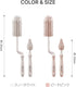 Set 360 Moyuum Silicone Baby Bottle and Nipple Brush | Made in Korea, Degree Rotating Handle, Soft Bristles, Hanging