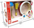 Hape Junior Percussion Set, 3 Piece Wooden Instrument Set for Toddlers
