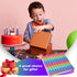 LZDEMI operations1-100 Math Number Learning Pop Fidget Toy, Rainbow Colors, Large Square Math Educational Sensory Game