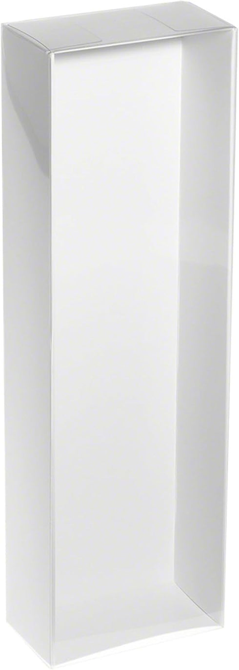 Redoll Clear Folding Display Box with White Liners for 11-12 inch Dolls or Action Figures, Pack of 6
