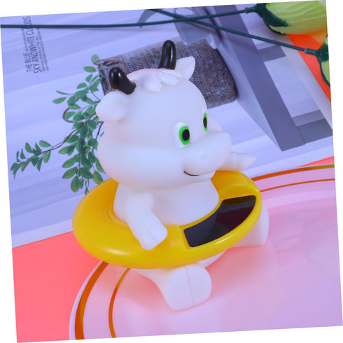 ibasenice Floating Bath Thermometer Cartoon Animal Tub for Safe Water Temperature Monitoring and Bathtub Calf Shape Fun