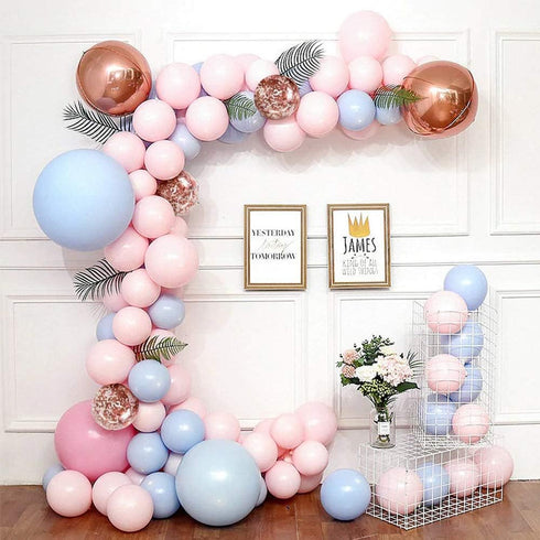 50pcs 12 inch Pastel Blue Latex Balloons for Baby Shower Helium Balloons, Blue Birthday Balloon