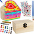 Crafts for Girls 8-12, 2 Pack DIY Wooden Jewelry Box Art Craft