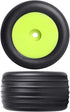 Mounted Front Wheels for Losi Mini T 2.0, Replacement 1/18 Off Road Directional Tires (Yellow)