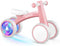 SEREED Colorful Lighting Baby Balance Bike, Toys for 1 Year Old Boys
