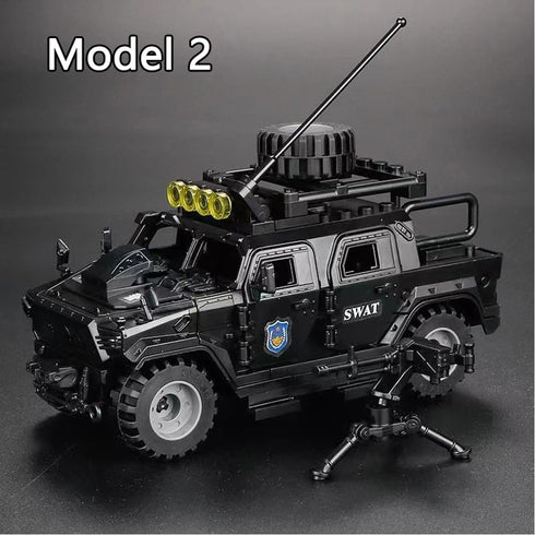 Armored Vehicle Building Block Military Toys for Age 6-12, Army Military Brick Model Gifts for Boys