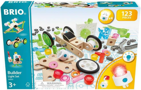 34593 Set Set 3 BRIO Builder Light | Wooden Toy Train for Kids Age and Up