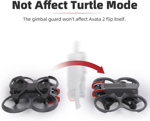 Gimbal Bumper for DJI Avata 2, Aluminum Alloy Anti-Collision Protect Bar for DJI Avata 2 FPV Drone Accessories, Red
