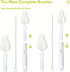 8 Pcs Sponge Nipple Bottle Brushes, Baby Bottle Brush with Nipple Cleaner and Straw Brushes