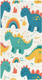 Bseiialft Colorful Dinosaurs Rainbows Crib Sheets for Boys Girls Soft and Breathable Cotton
