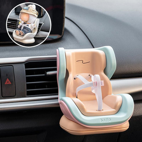 WASTROYAL OB11 Labubu Compatible Car Safety Seat Model Doll Display Stand for Vehicle or Desktop Decoration