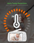 SANNCE 1080P Light,5.5" Reminder,1000ft Baby Monitor with Camera & Night Baby Monitor with Temperature and Sound Alarm
