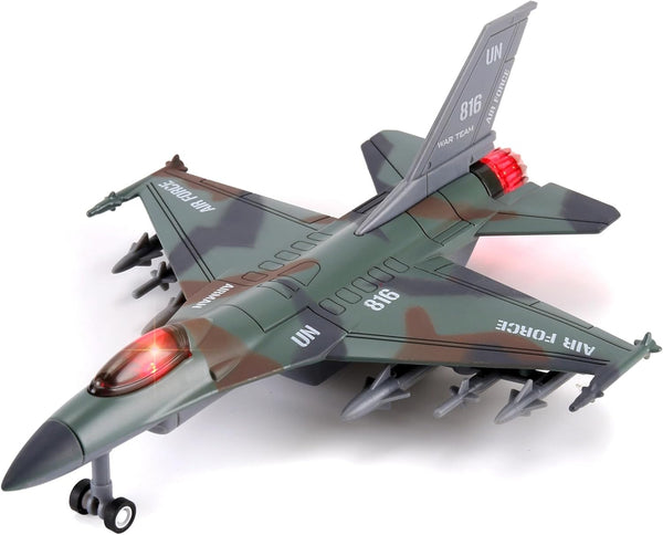 Diecast Fighter Jet Toy Military Falcon Replica Model - 1:400 Scale Airplane